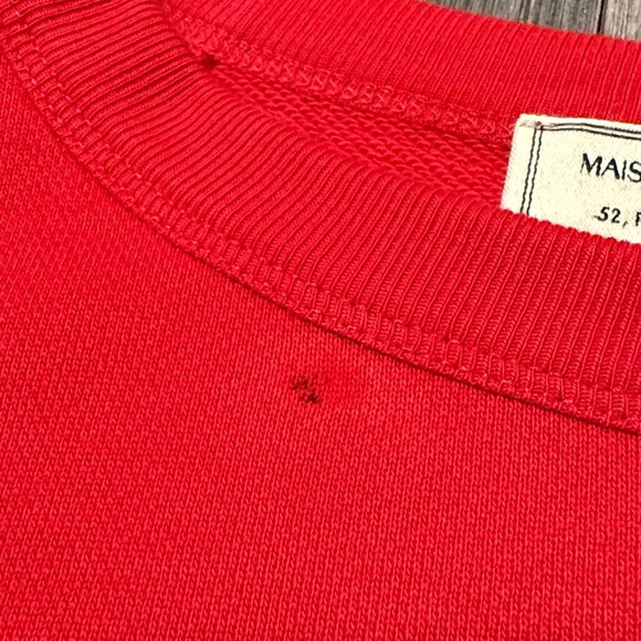 Maison Kitsuné Red Crewneck - Picture 4 of 11